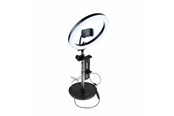 Streamingutstyr - FIXED LED Ring Desktop Tablet/Phone Tripod Stand Black - FIXLR-BK