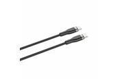 USB - FIXED METAL series 100W USB-C/C braided cable 2m Black - FIXDB-CC2-BK