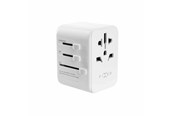 Mobil - Adaptere og ladere - FIXED Travel Charger USB-C/USB-A 30W EU/UK/USA/AUS White - FIXCT30-1C2A-WH