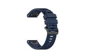 Smartklokke - Tilbehør - FIXED Silicone Strap for Garmin QuickFit 22 mm Dark Blue - FIXSST-QF22MM-BL