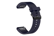 Smartklokke - Tilbehør - FIXED Silicone Strap for Garmin QuickFit 20 mm Dark Blue - FIXSST-QF20MM-BL