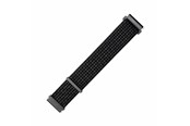 Smartklokke - Tilbehør - FIXED Nylon Strap for Smartwatch Universal 22 mm Black - FIXNST-22MM-REBK