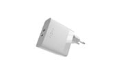 Mobil - Adaptere og ladere - FIXED Super Fast Charger 65W 2xUSB-C PD 3.0 White - FIXC65-2C-WH