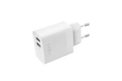 Mobil - Adaptere og ladere - FIXED Home Charger 2x USB-A 17W/USB-C cable 1m White - FIXC17N-2UC-WH