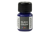 Kreative leker - Creativ Company Glass Color Transparent Paint - Brilliant Blue 30ml - 31676