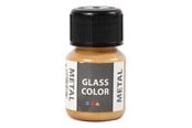 Kreative leker - Creativ Company Glass Color Metal Paint - Gold 30ml - 31774