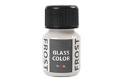 Kreative leker - Creativ Company Glass Color Frost Paint - White 30ml - 31780