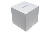 Barnerom - Playwood Wooden Money Box Square White - SL2281