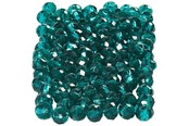 Kreative leker - Creativ Company Faceted Beads Emerald Green 100pcs. - 61664