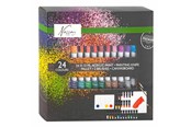 Skrive- & Tegneverktøy - Creative Craft Group Nassau Classic Acrylic Paint Set 24x12ml - AR0749/GE