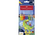 Skrive- & Tegneverktøy - Faber Castell - CP Jumbo Grip dino 8+2 cardboard wallet - 110922