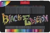 Kreative leker - Faber Castell - Colour Pencils Black Edition tin (36 pcs) - 116437