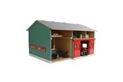 Dukker, Bamser & Utstyr - Kids Globe Agricultural Shed with Storage 1:32 - 610816