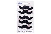 Leketøy - Boland Stick-on mustaches 5 pcs. - 54414