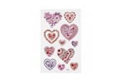 Kreative leker - Creativ Company Diamond Stickers Hearts 1 Sheet - 284039