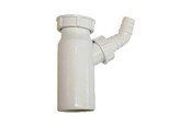 Kummer & vasker - Viega PP connection pipe Ø50 mm x 1 1/2" for sink with plug White. - 144173