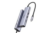 Dokkingstasjon - UGREEN 7-in-1 USB-C Hub - HDMI - Gray - 90568