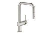 Blandebatterier og beslag - Grohe Minta Kitchen faucet with pull-out U-spout Supersteel - 32322DC2