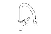 Blandebatterier og beslag - Grohe Feel Kitchen faucet Supersteel - 31486DC1