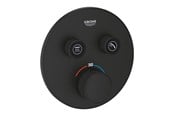 Blandebatterier og beslag - Grohe Grohtherm SmartControl Thermostat for installation with two valves Phantom Black - 29507KF0