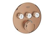 Blandebatterier og beslag - Grohe Grohtherm SmartControl Thermostat for installation with 3 valves Brushed Warm Sunset - 29121DL0