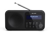 DAB, nettverks- og klokkeradio - Sharp Tokyo DR-P420 Portable Digital Radio USB or Battery Powered - DAB/DAB+/FM - Mono - Svart - DR-P420(BK)