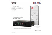 Videosplitter - Club 3D CSV-1381 - video/audio switch - 3-to-1 8K 60 Hz/4K 120 Hz - 4 ports - CSV-1381