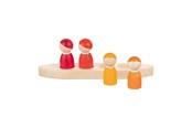 Treleker - Goki Wooden Toy Figures in a Boat 5 pcs. - 58469