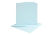 Leketøy - Creativ Company Cards and Envelopes Light Blue 4 pcs. - 230544