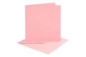 Leketøy - Creativ Company Cards and Envelopes Pink 4 pcs. - 230547