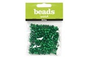 Kreative leker - Creativ Company Wooden Beads Green 150pcs. - 570397