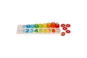 Babyleker - Goki Wooden Sorting Game Learning to Count with Gears 55 pcs. - 58451