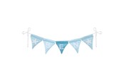 Leketøy - Goki Fabric Bunting Make Blue with 10 Flags and Alphabet Characters - 60675