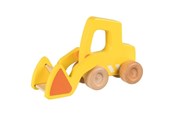 Treleker - Goki Wooden Excavator with Shovel Yellow - 55896