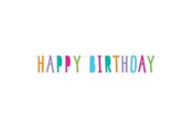 Leketøy - Haza Witbaard Letter garland Happy Birthday 6mtr. - 439506