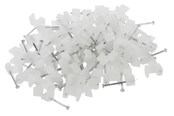 Kabelordner/Kabelstrømpe - Nordic Quality Cable Clip 3x5mm Neutral 100 pcs. - 322722