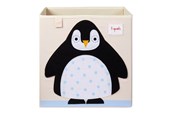 Barnerom - 3 Sprouts Storage Box - Black Penguin - IBXPEN