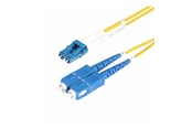 Nettverkskabel - 2m (6ft) LC to SC (UPC) OS2 Single Mode Duplex Fiber Optic Cable 9/125µm Laser Optimized 10G Bend Insensitive Low Insertion Loss - LSZH Fiber Patch Cord (SMLCSC-OS2-2M) - patch cable - 2 m - yellow - SMLCSC-OS2-2M