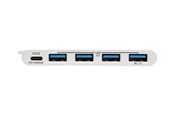 USB-hub - Eaton series 4-Port USB 3.1 USB-C to USB-A Hub w/ USB-C Charging Port 5 Gbps USB-hub - 4 porter - Hvit - U460-004-4A-C