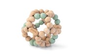 Babyleker - Trixie Wooden Bead Ball - Mint - 36-145