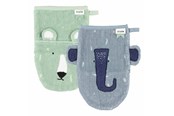 Babyutstyr - Trixie Washcloths - Mr. Polar Bear and Mrs. Elephant 2pcs. - 11-841