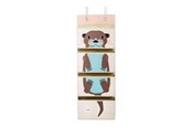 Barnerom - 3 Sprouts Wall hanging with pockets - Otter - IWOOTR