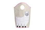 Barnerom - 3 Sprouts Laundry Hamper - White Llama - ILHLLM