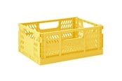 Barnerom - 3 Sprouts - Modern Folding Crate Medium Yellow - ICMDYL