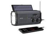 DAB, nettverks- og klokkeradio - Lippa Emergency Solar Radio - Black - AM/FM - Mono - Svart - LPFMR02