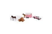 Leketøysbil - Kids Globe Mitsubishi with Horse Trailer - 520205