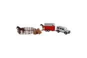 Leketøysbil - Kids Globe Land Rover with Horse Trailer - 520213