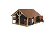 Treleker - Kids Globe Horse Stable with 2 Boxes and Storage 1:24 - 610167