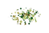 Kreative leker - Creativ Company Facet Beads Mix Green Glitter 45 grams - 618811