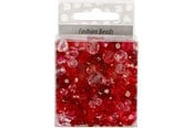 Kreative leker - Creativ Company Faceted Beads Mix Red Harmony 45 grams - 618851